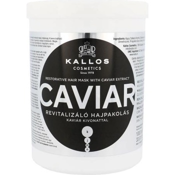 Kallos Caviar Restorative Hair Mask маска за коса за блясък и мекота 1000 ml за жени