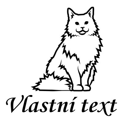Nažehlovací nápis kočka, vlastní text Vzor: 4, Potisk: tmavě šedá, Motiv: tlapka – Zboží Dáma