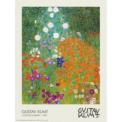 Plagát, Obraz - Cottage Garden (1905), Gustav Klimt, 45 × 60 cm