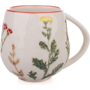 Dakls Бяла порцеланова чаша 240 ml Flower Garden - Dakls (HM3906)