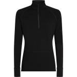 Icebreaker Мъжко мериносово термобельо Icebreaker Merino 200 Zoneknit L/S Half Zip Merino base layer - Black (015-2296-0213)