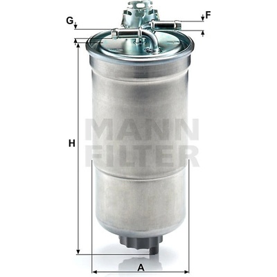 MANN FILTER Palivový filter WK 853/3 x