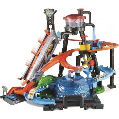 Hot Wheels City ultimátna autoumývačka s aligátorom