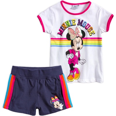 Disney Minnie Rainbow dievčenská súprava biela