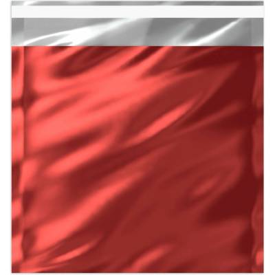 Lesklé metalické fóliové obálky - 229 x 162 mm (C5) - Červená
