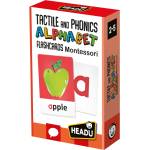Headu Образователни флаш карти Headu - Montessori, С тактилна и фонетична азбука (HEN26883)