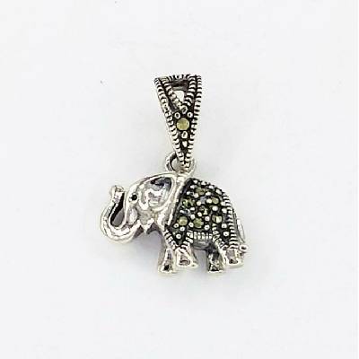 Zlato-Minerály Stříbrný přívěsek markazit slon SP05798sd