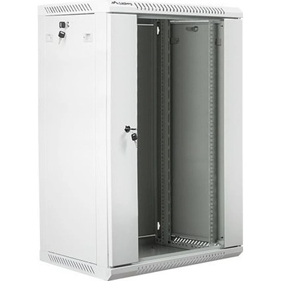Lanberg Комуникационен шкаф Lanberg rack cabinet 19" wall-mount 18U / 600x450 for self-assembly (flat pack), grey (WF01-6418-10S)