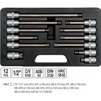 Bity sada 12 ks HEX, SPLINE