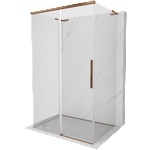 Mexen Rox-3S L тристенна разтегателна душ кабина 150 x 80 см, прозрачна, розово злато - 8C2L-150-080-60-00-3S (8C2L-150-080-60-00-3S)