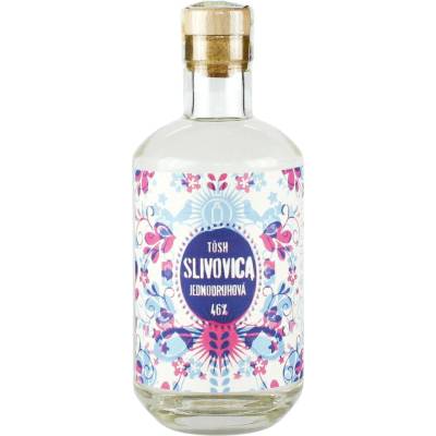Tōsh Slivovica Jednodruhová 46% 0,5 l (holá láhev)
