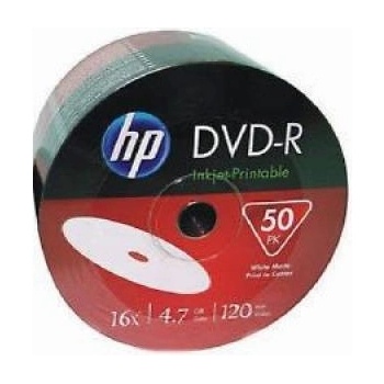 HPE Hp dvd-r printable 4.7gb 16x - 50 бр. , целофан