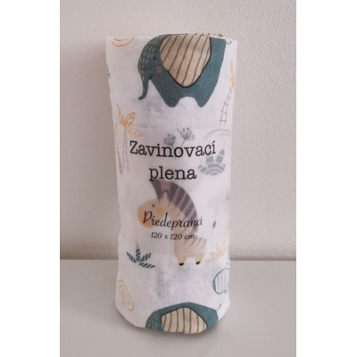 PREM Zavinovacia predpraná plienka Africké zvieratá 120/120