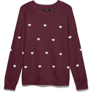 VERO MODA Дамски шарен пуловер VMDOFFY винено Vero Moda | Cherven | ЖЕНИ | M