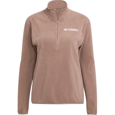 adidas Terrex Дамско поларено яке adidas Terrex Women's MT Half Zip Fleece Fleece jacket - Trace Brown (105-7170-0414)