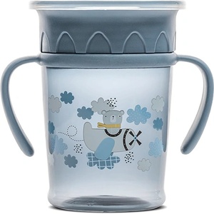 MyFRIEND Неразливаща се чаша с дръжки Lorelli - My Friend, 360°, 275 ml, Синя (10230520004)