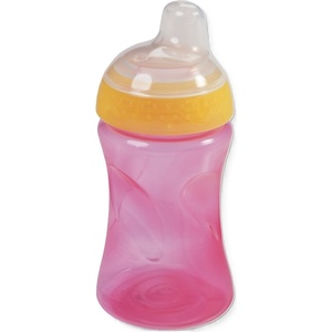 Baby-Nova Тренировъчна чашка със стоп клапа Baby Nova - 300 ml, розова (34121)