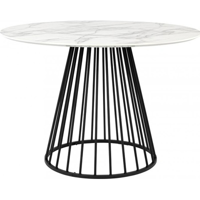 White Label Living Jídelní stůl kulatý FLORIS WLL 104 cm černý