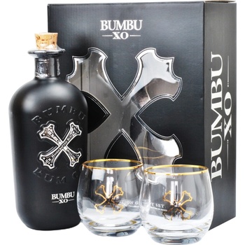 Bumbu Rum XO 40% 0,7 l (dárčekové balenie 2 poháre)