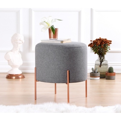 ASIR Taburet COPPER 51 šedý