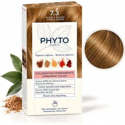 Phyto Color farba na vlasy bez amoniaku odtieň 7.3 Golden Blonde
