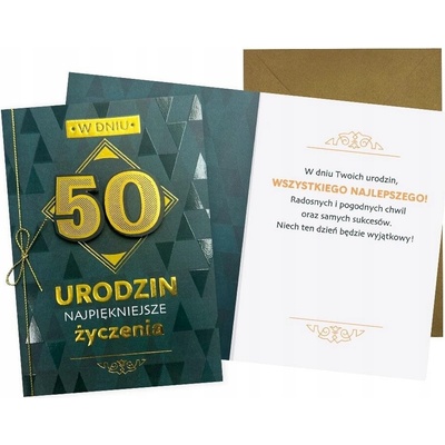 Blahoželanie B6 k 50. narodeninám pre muža