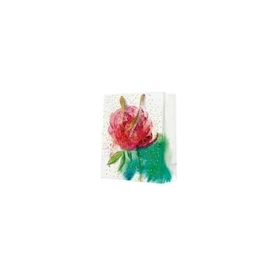 Dárková taška střední - PEONY WATERCOLOR 20x10x25 cm