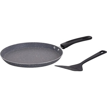 Voltz Тиган за палачинки с шпатула Oliver Voltz OV51322H26S, 26см, Мраморно покритие, Индукция, Сив (5V1322H26S)