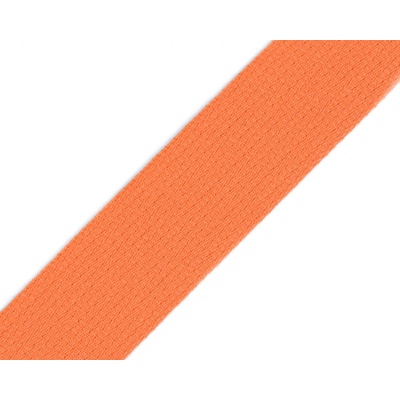 Popruh bavlněný 490011/4302 oranžový, šíře 3cm (popruh v metráži)