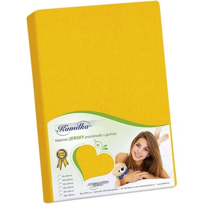 Bellatex Prostěradlo jersey žluté 200x220