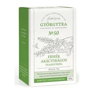 Györgytea Čajová směs z květů bílé akácie sypaný čaj na reflux 50 g