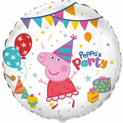 FLEXMETAL Balón foliový Prasátko Pepina Peppa Pig 46 cm