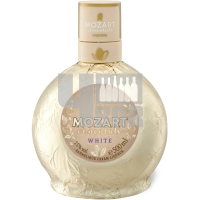 Mozart White Chocolate Vanilla Cream 15% 0,5 l (holá láhev)