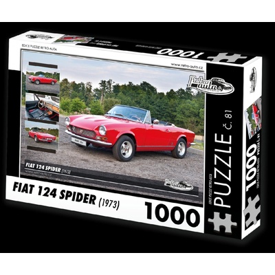 Retro-auta č. 81 Fiat 124 SPIDER 1973 1000 dielov