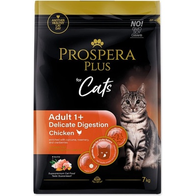Prospera plus Котка Възрастен 1+ Нежно Храносмилане Пиле 7 кг
