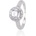 Silenti Jewelry Сребърен пръстен "Морско Сияние" - 7 - 54.5мм (17.2мм диам. )