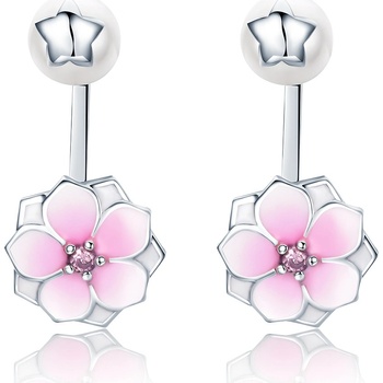 Olivie Russo strieborné náušnice sakura 2928