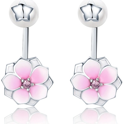 Olivie Russo strieborné náušnice sakura 2928