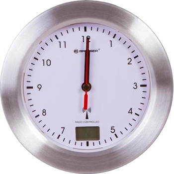 Bresser Часовник Bresser MyTime Bath, механичен/цифров, термометър, cтенен, непромокаем, бял (LV73786)