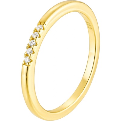 Olivie Stříbrný prsten ŠTĚSTÍ GOLD 8851