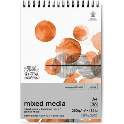 Skicář WINSOR & NEWTON Mixed Media Pad A4, 30 listů