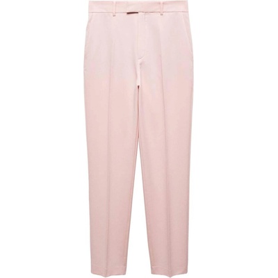 MANGO Панталон с ръб 'Boreal' розово, размер 40
