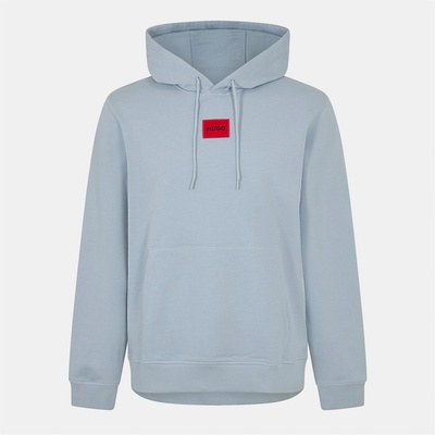 HUGO BOSS Суичър Hugo Mens HUGO Daratschi Drawstring Hoodie - Contemporary Streetwear Design - Open Blue 483