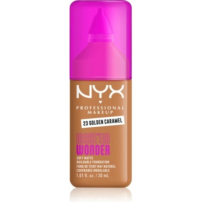 NYX Professional Makeup Make ‘Em Wonder ľahký zmatňujúci make-up 23 Golden Caramel 30 ml