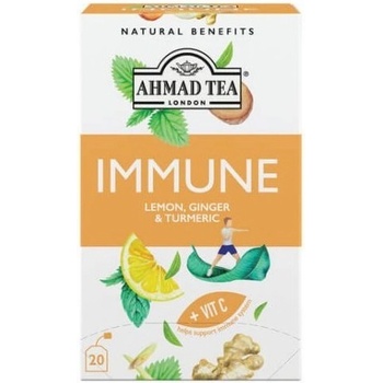 Ahmad Tea Funkční čaj IMMUNE Citrón zázvor & kurkuma šáčků 20 c 1,5 g