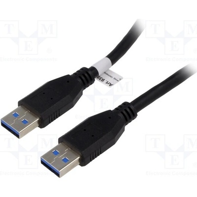 Goobay 93929 křížený, USB 3.0, USB A vidlice, z obou stran, 3m, černý