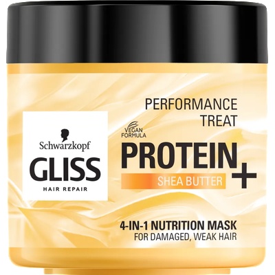 Schwarzkopf Gliss Protein 4in1 Nutrition Подхранваща маска за увредена и тънка коса 400 мл (gl-667)