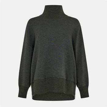 Varley Womens Barker High-Neck Sweat - olive marl