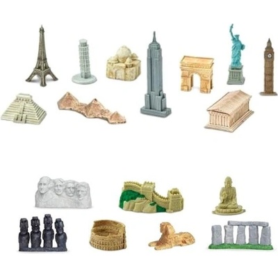 Animal Life Stavby sveta monumenty súprava 17 ks