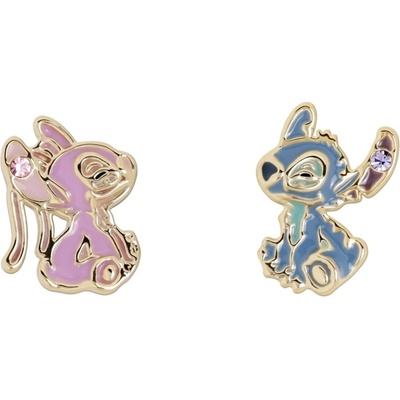 Disney Pozlátené asymetrické náušnice Angel a Stitch EF01504YRML.PH